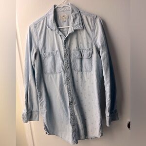 Lucky Brand Long Lightweight Denim Shirt